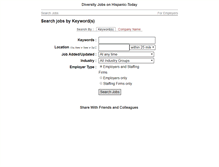 Tablet Screenshot of jobs.hispanic-today.com